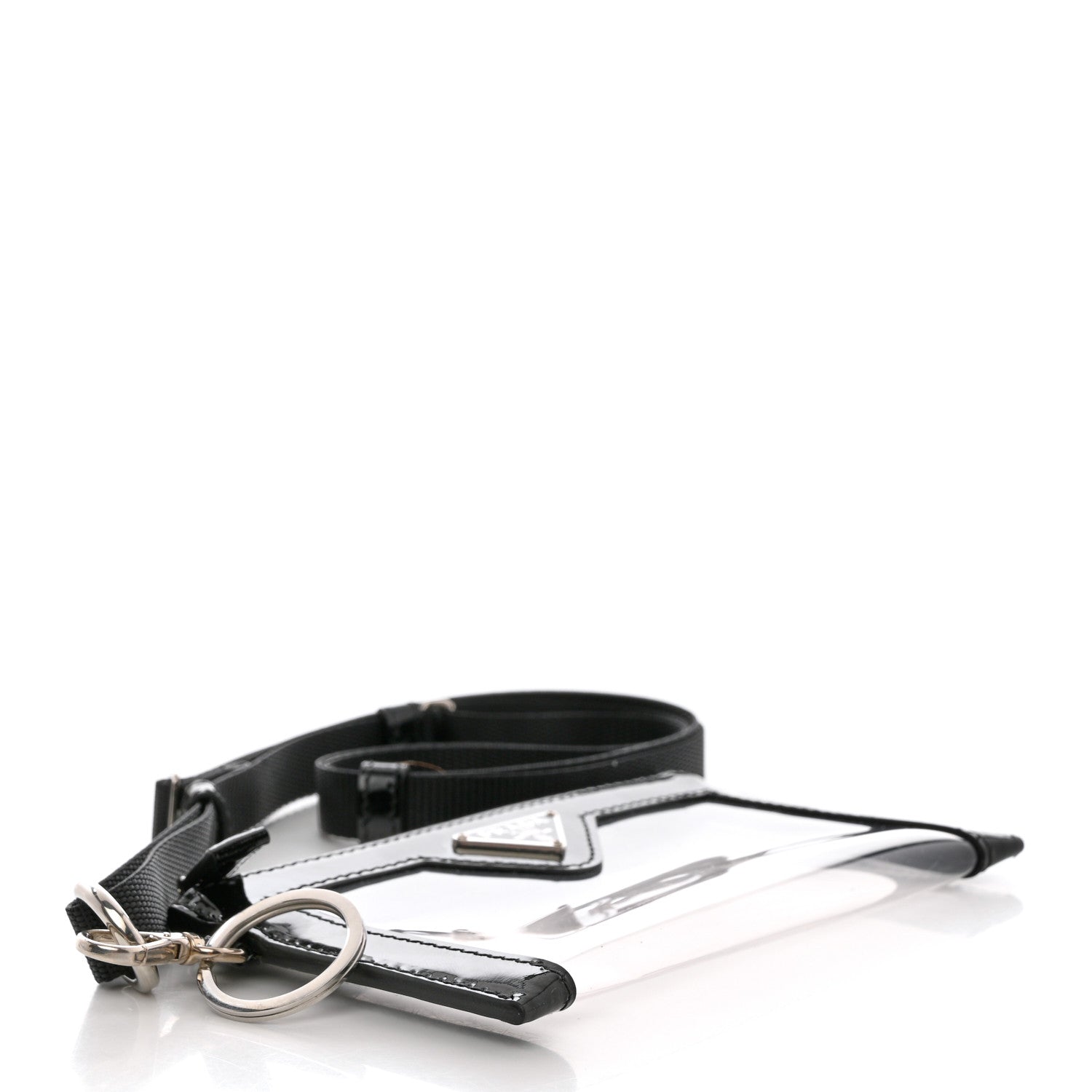 Prada Vernice PVC Card Holder Black 4 of 8