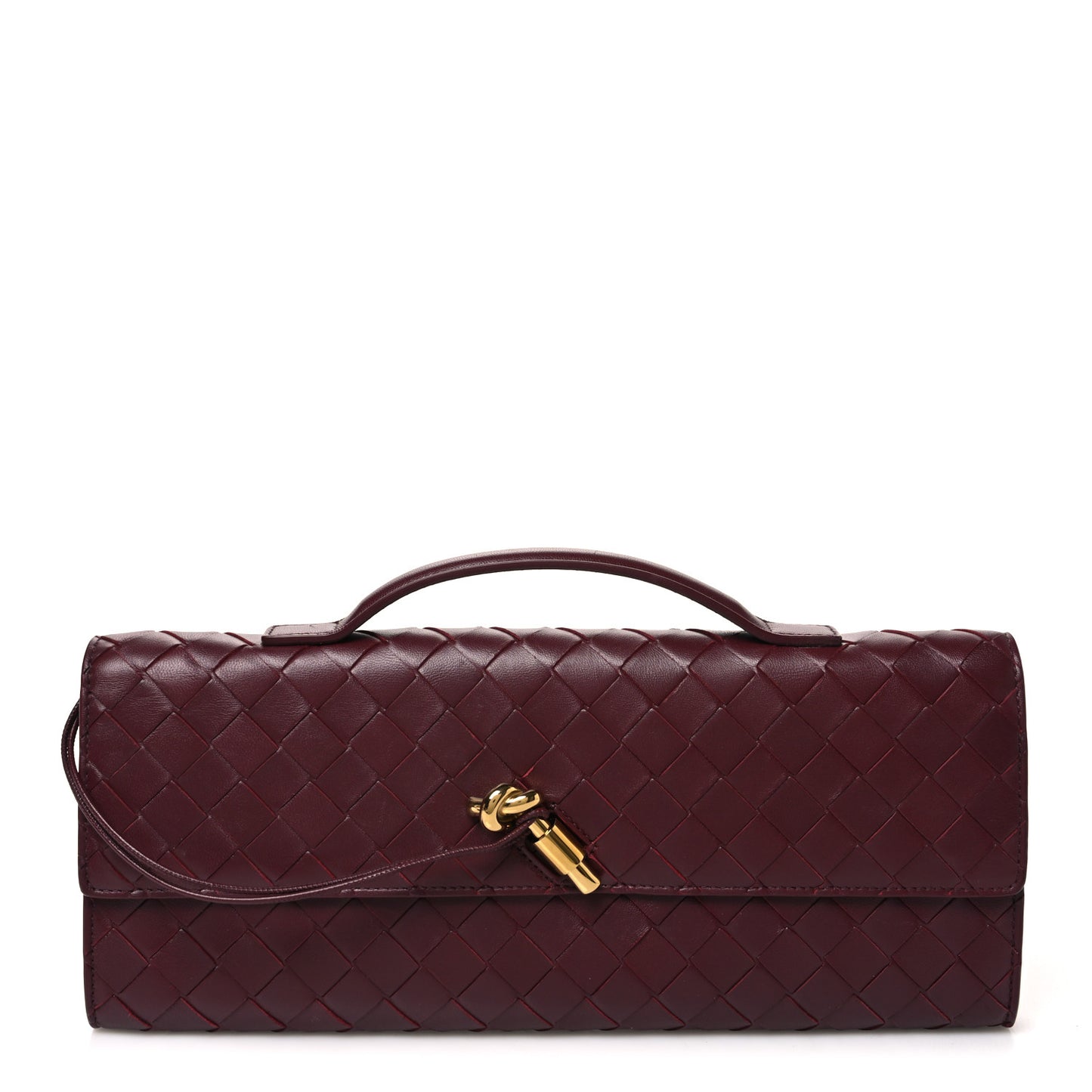 Nappa Intrecciato Long Andiamo Top Handle Clutch Barolo
