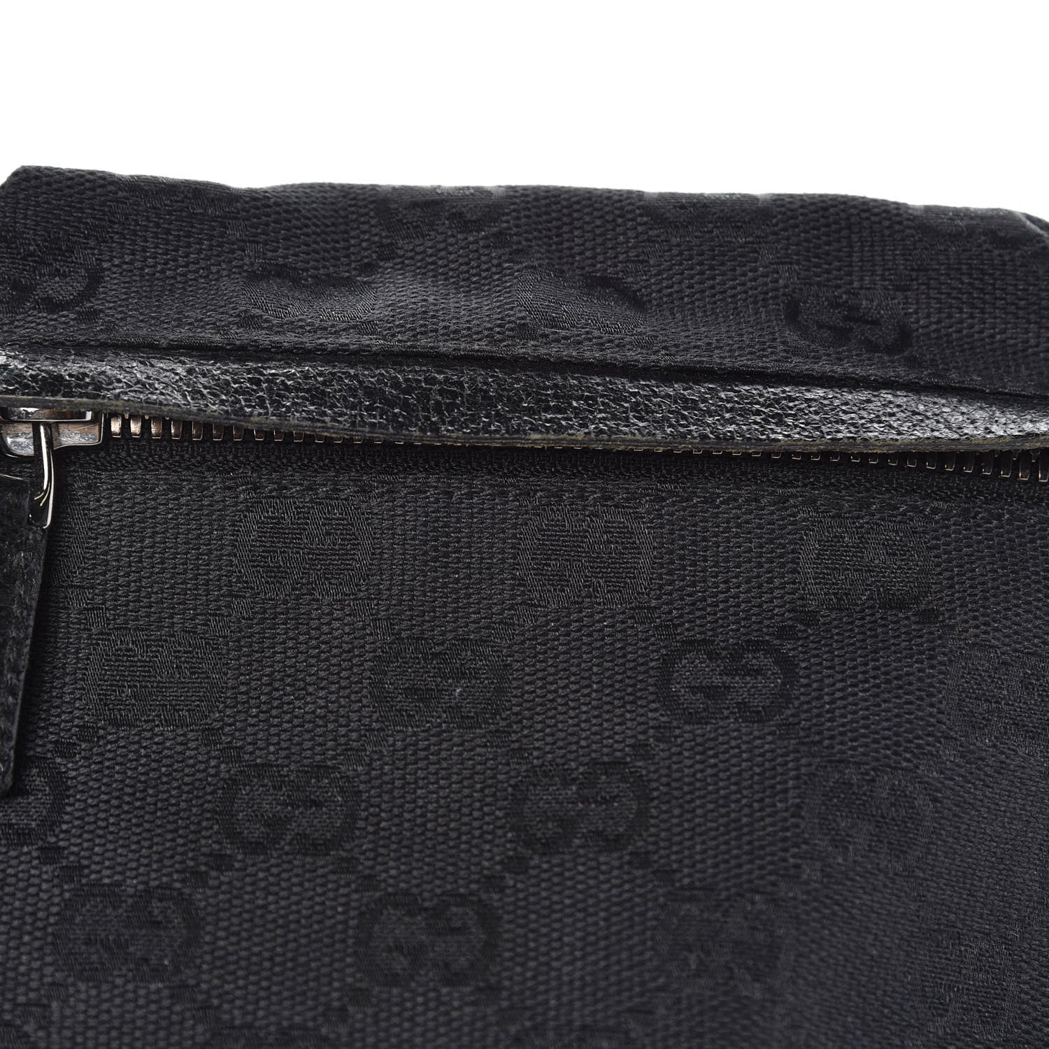 Gucci GG Monogram Double Pocket Belt Bag Black 8 of 9