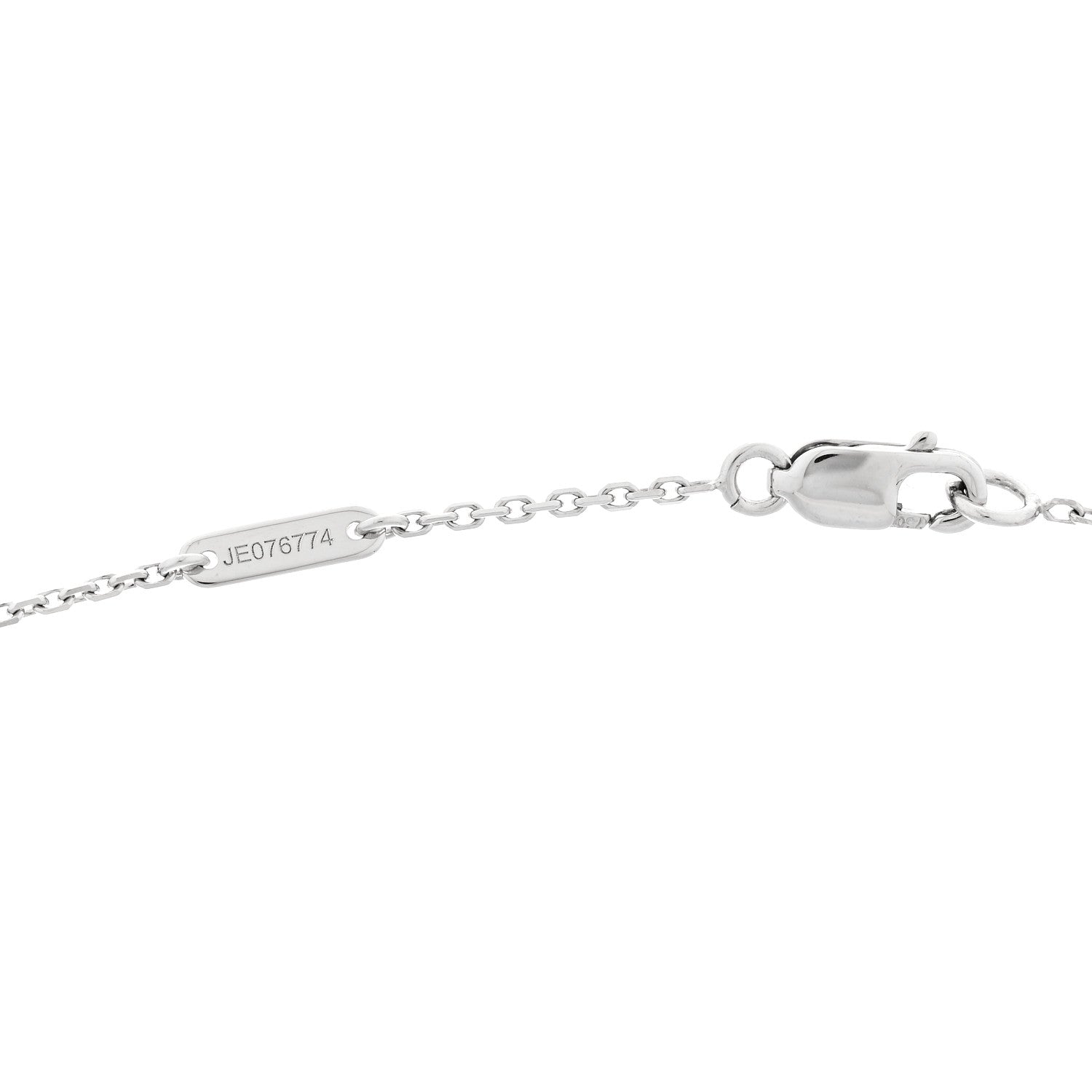 Van Cleef & Arpels 18K White Gold Turquoise Sweet Alhambra Butterfly Pendant Necklace 4 of 5