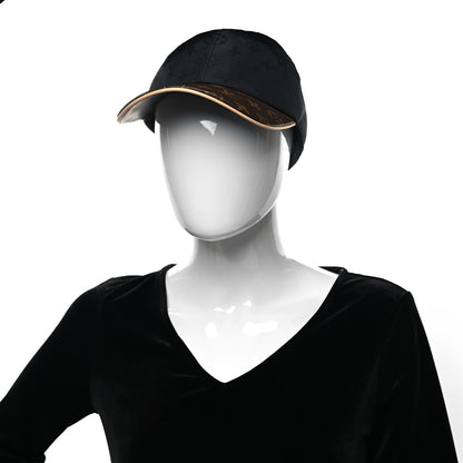 Louis Vuitton Polyester Silk Monogram LV Get Ready Cap M Black 2 of 8