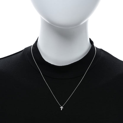 Roberto Coin 18K White Gold Diamond Tiny Treasures Baby Cross Pendant Necklace 2 of 4