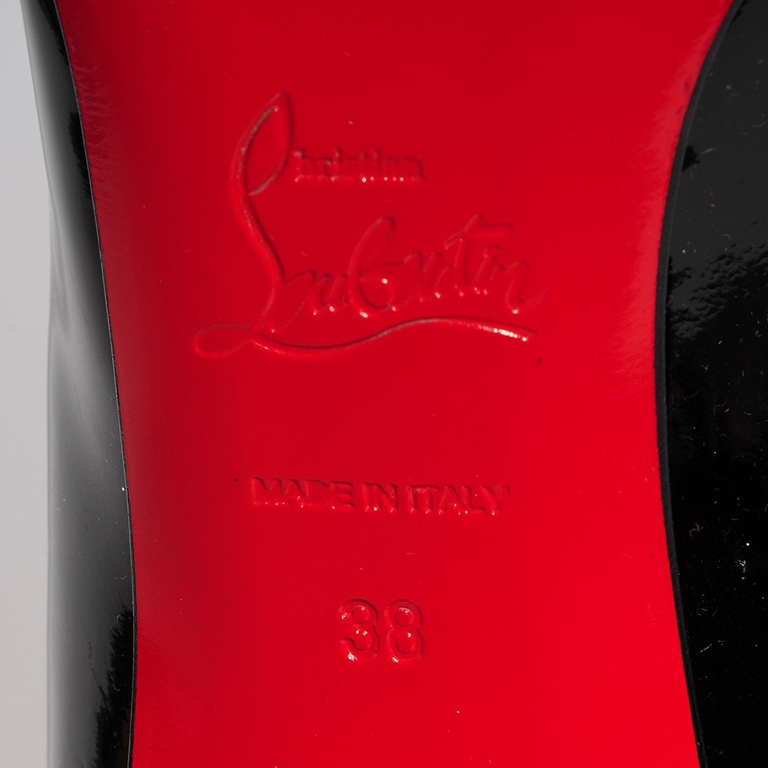 Christian Louboutin Patent Pigalle Follies 100 Pumps 38 Black 6 of 6