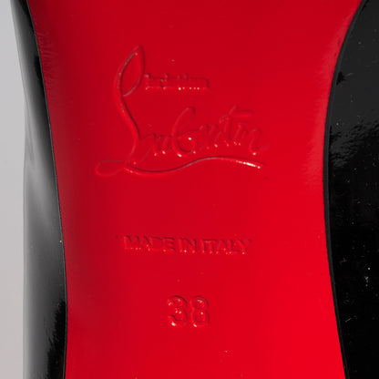 Christian Louboutin Patent Pigalle Follies 100 Pumps 38 Black 6 of 6