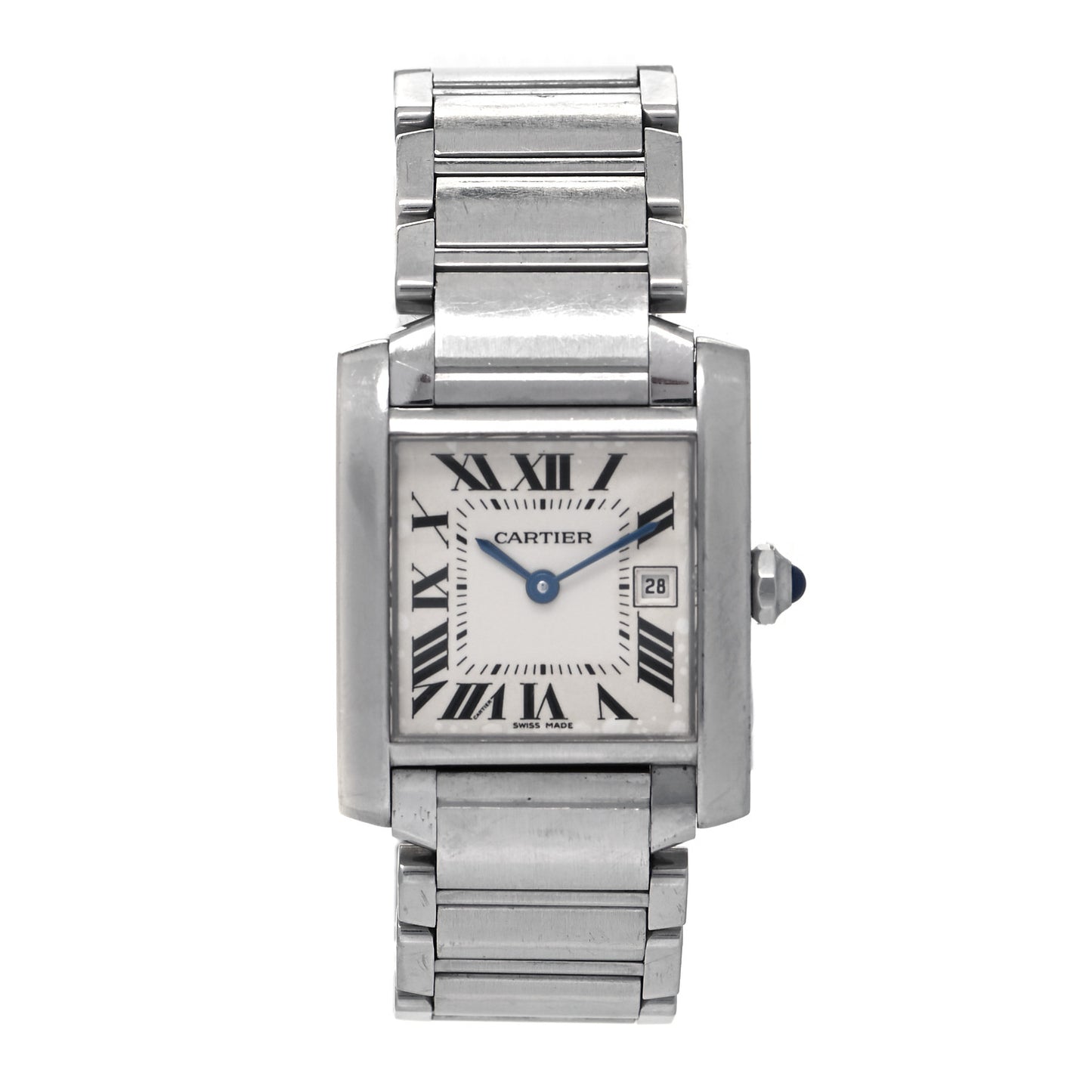 Stainless Steel 25mm Tank Francaise Quartz Watch