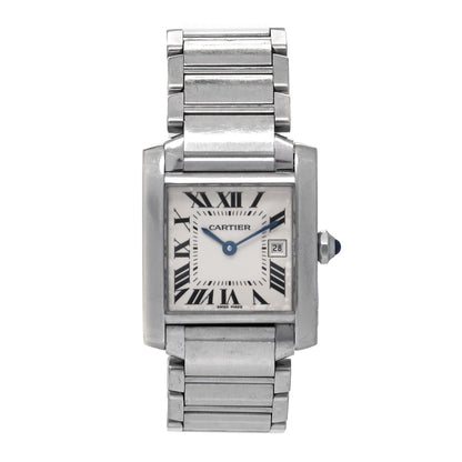 Cartier Stainless Steel 25mm Tank Francaise Quartz Watch 1 of 5