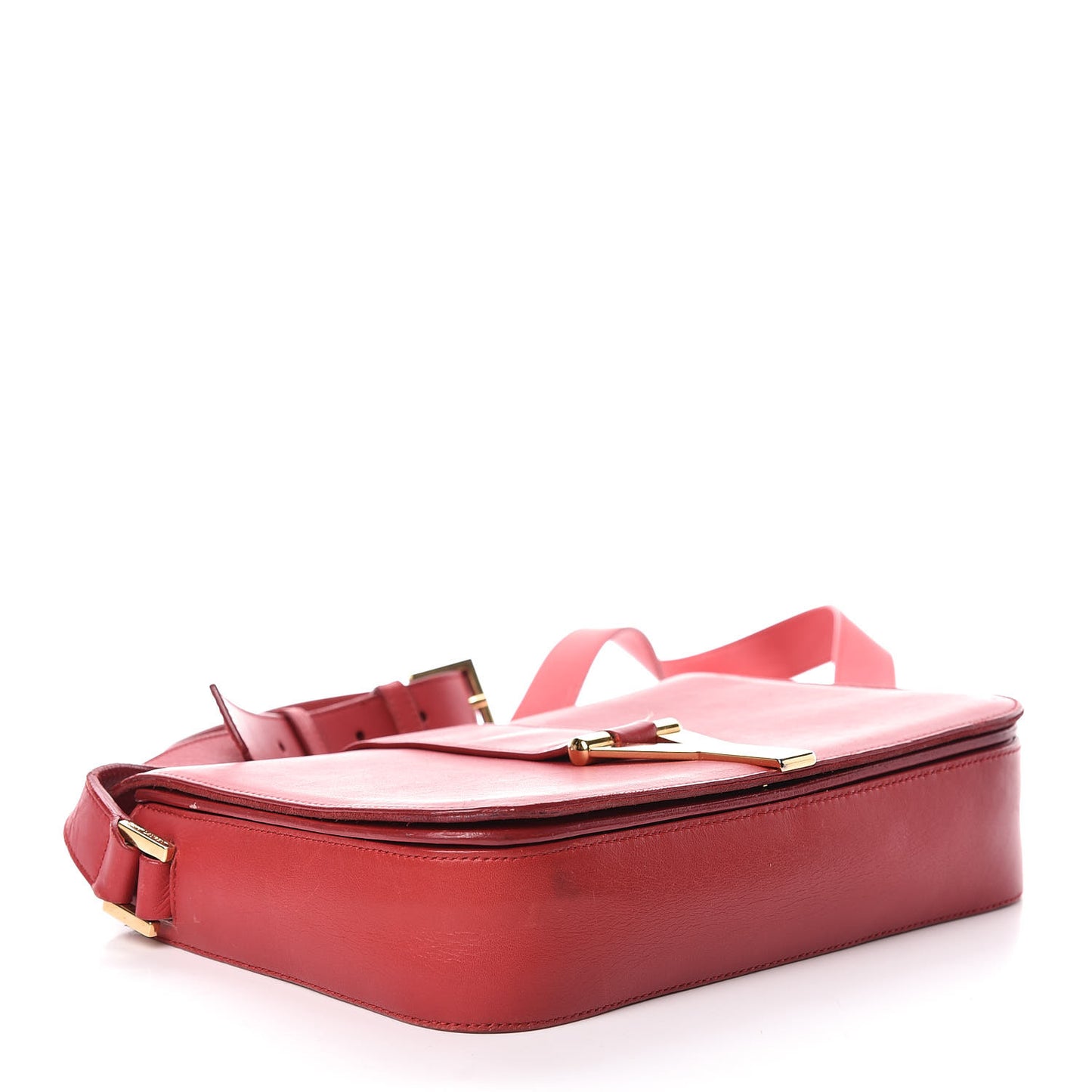 Calfskin Classic Y Satchel Red