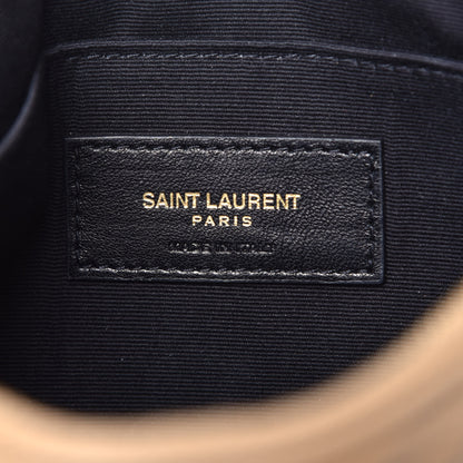 Saint Laurent Calfskin Matelasse Chevron Monogram A5 Wristlet Cork 6 of 7