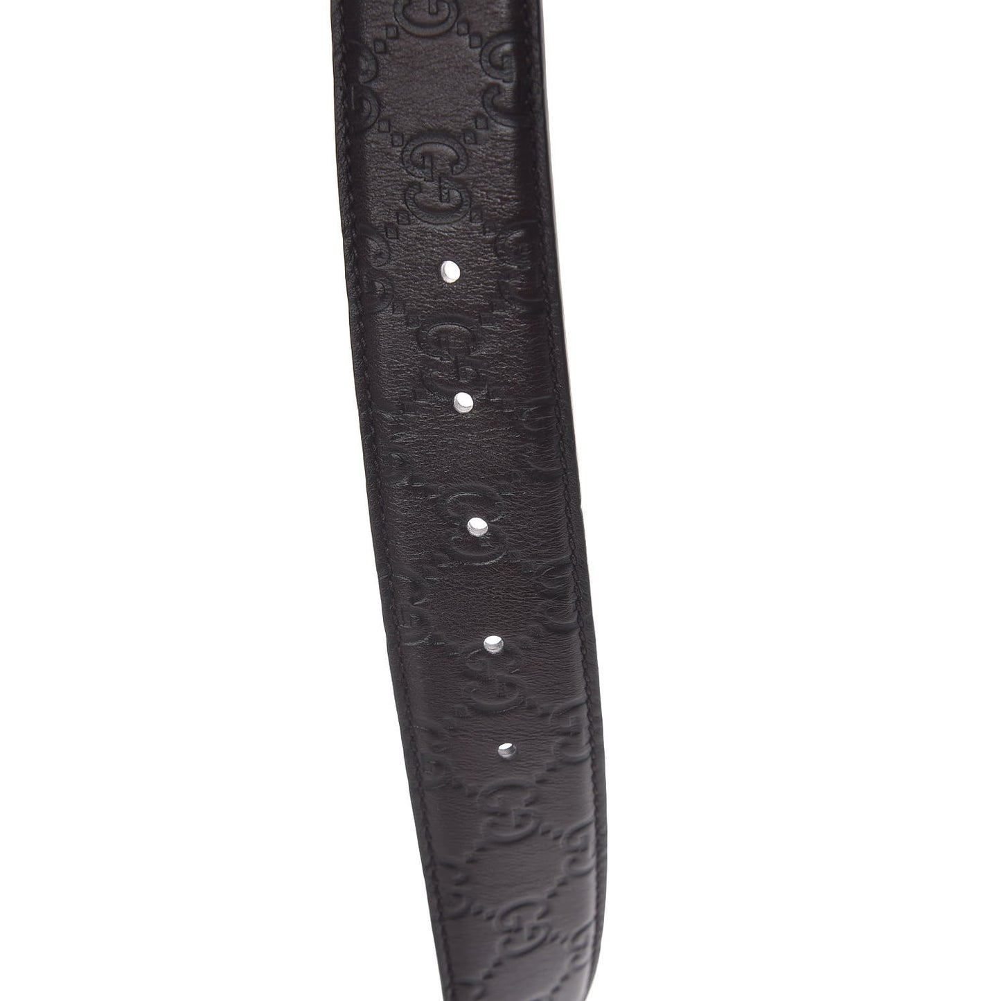 Guccissima Signature Interlocking G 40mm Belt 80 32 Chocolate