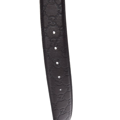 Gucci Guccissima Signature Interlocking G 40mm Belt 80 32 Chocolate 6 of 6