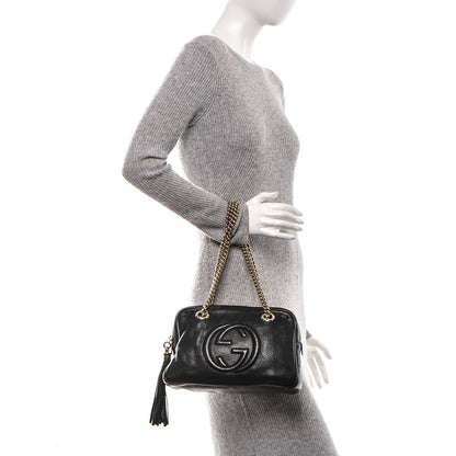 Gucci Pebbled Calfskin Small Soho Bowler Black 2 of 9