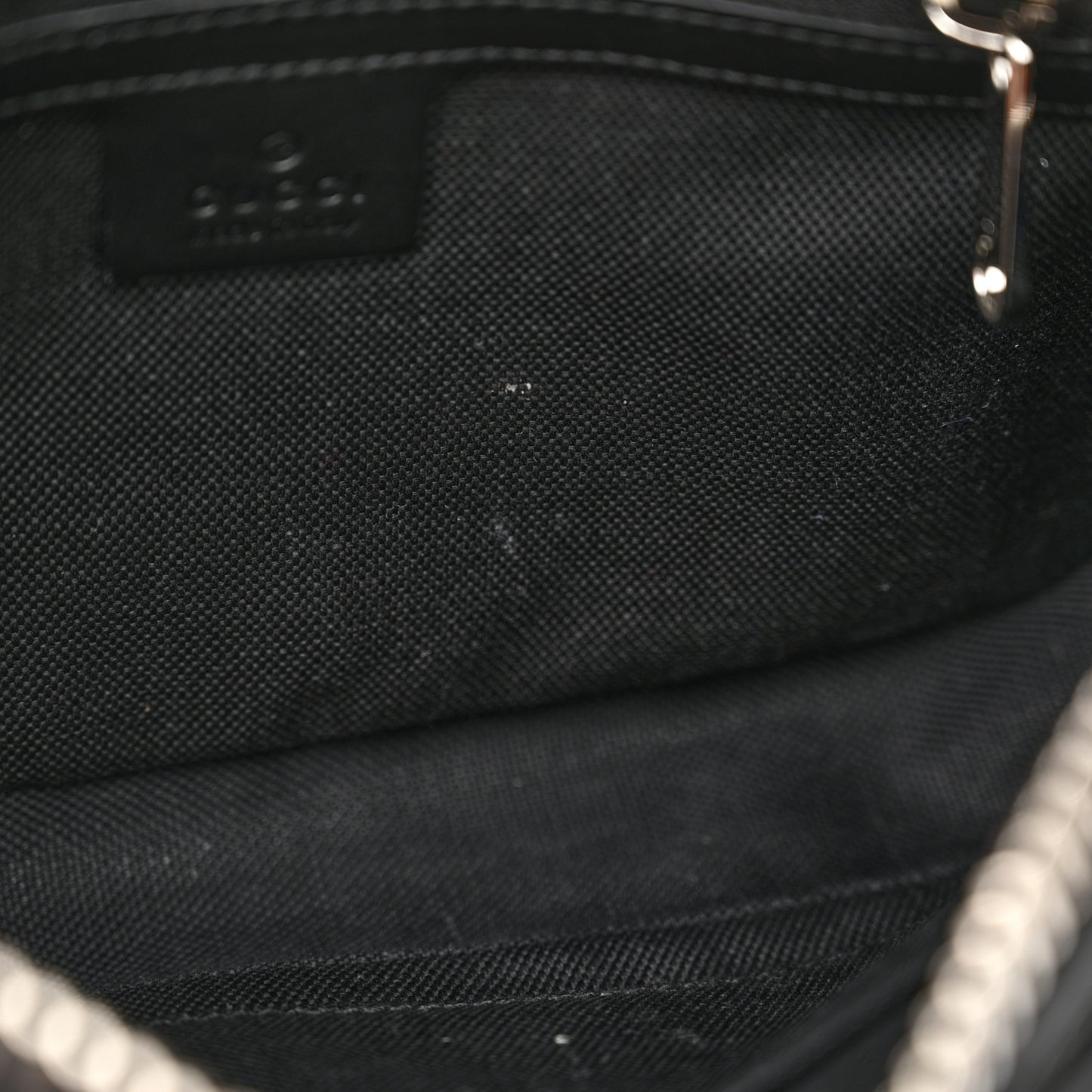 Soft GG Supreme Monogram Web Belt Bag Black Grey