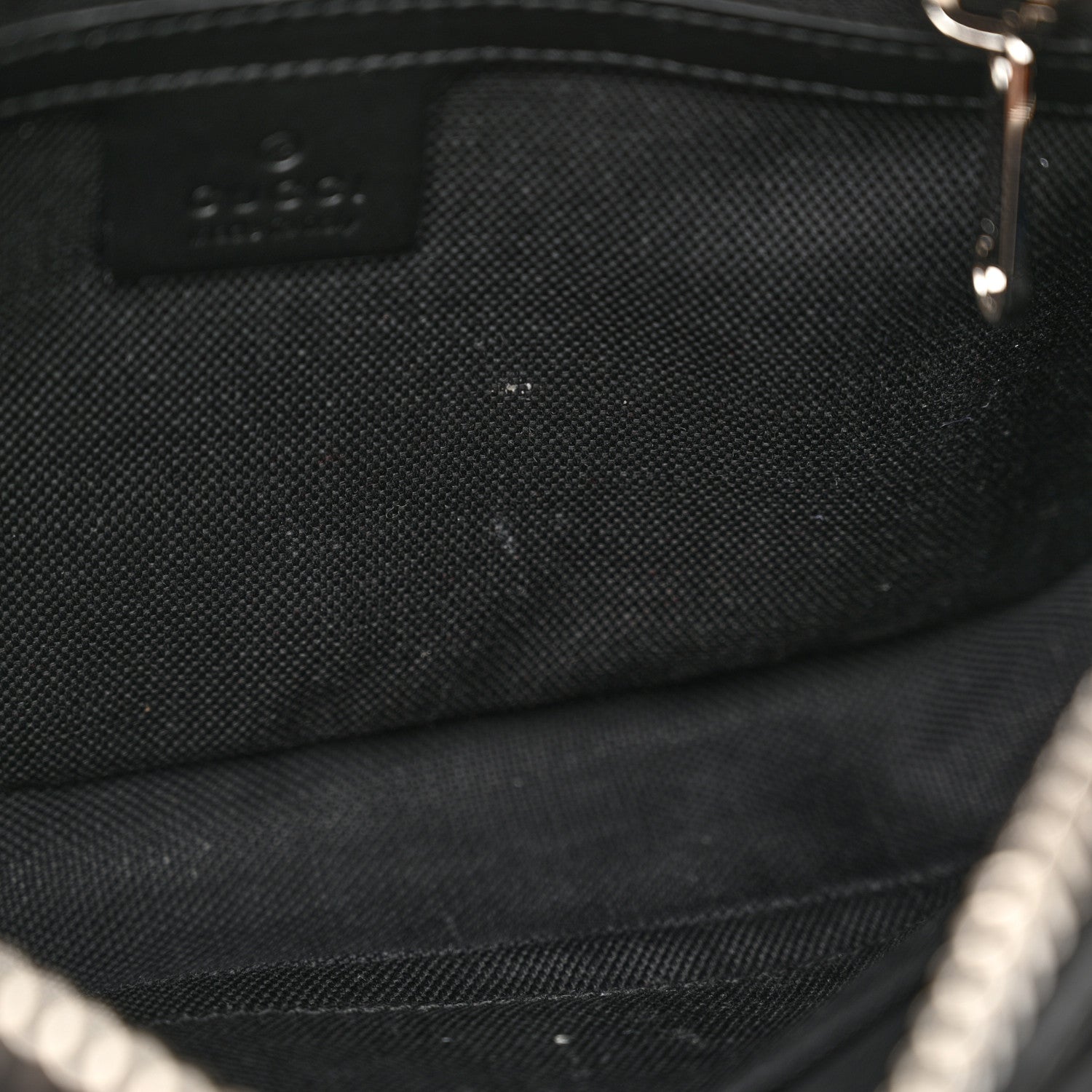 Gucci Soft GG Supreme Monogram Web Belt Bag Black Grey 12 of 15