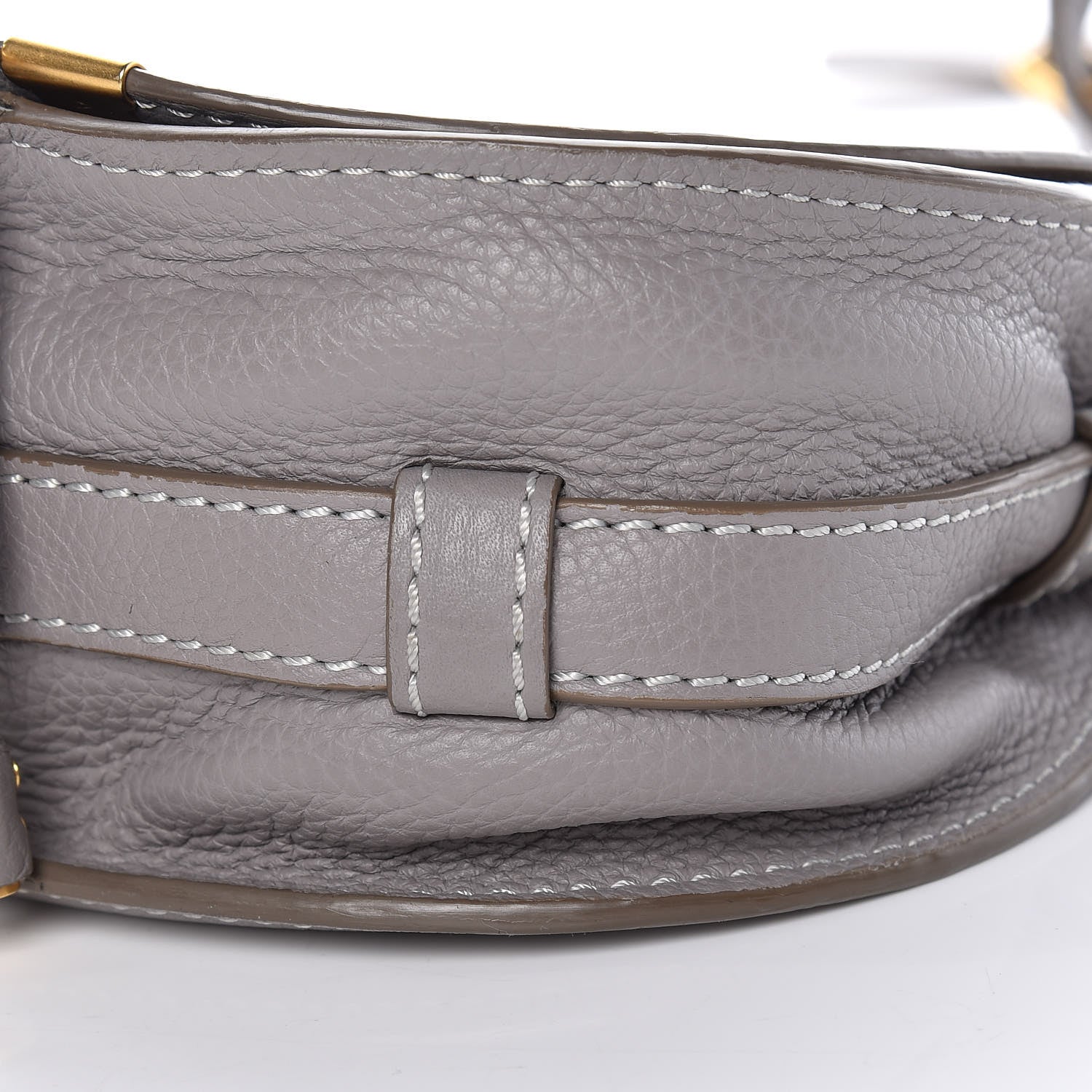 Chloe Calfskin Mini Marcie Round Crossbody Bag Cashmere Grey 13 of 13