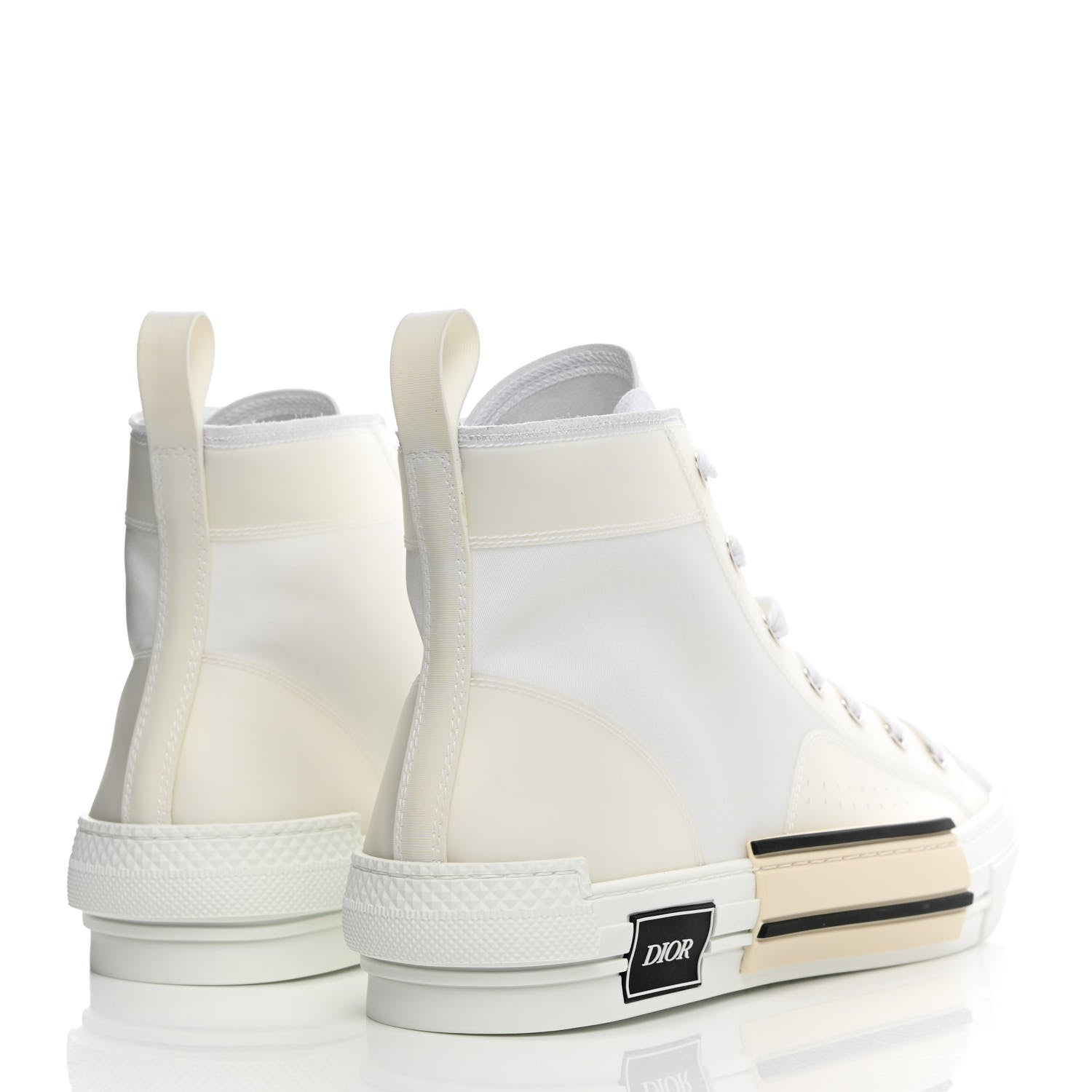 Christian Dior Canvas Mens B23 High Top Sneakers 45.5 White 4 of 10