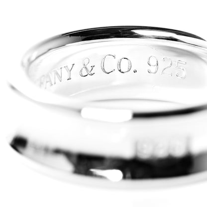 Tiffany Sterling Silver 1837 Band Ring 55 7.25 5 of 5
