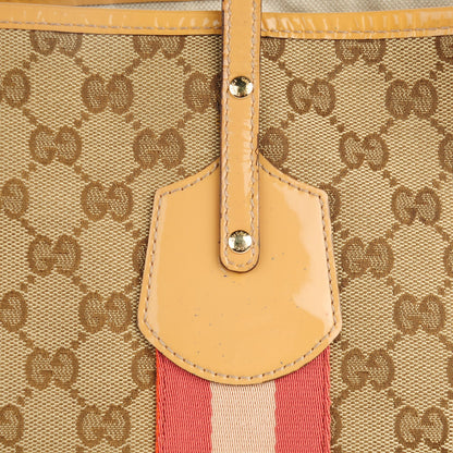 Gucci Monogram Web Medium Jolie Tote Sand 8 of 11