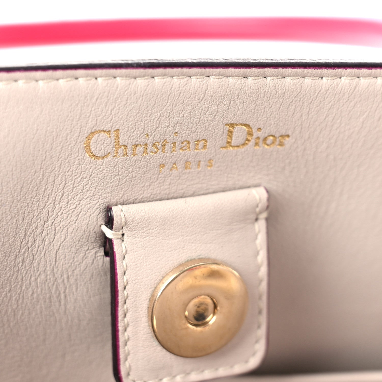 Christian Dior Smooth Calfskin Medium Diorissimo Tote Fuchsia 7 of 11