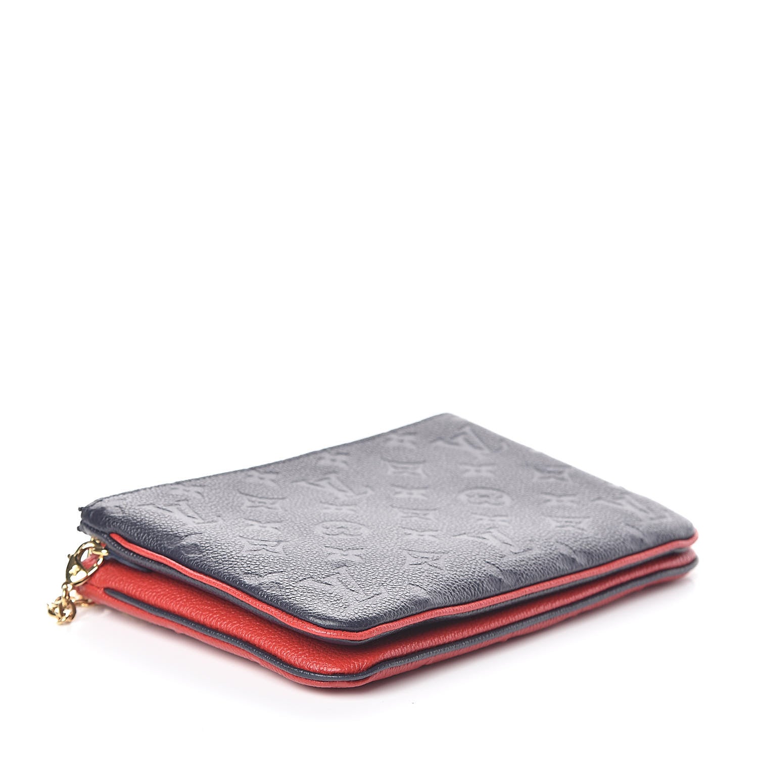 Louis Vuitton Empreinte Double Zip Pochette Marine Rouge 4 of 9