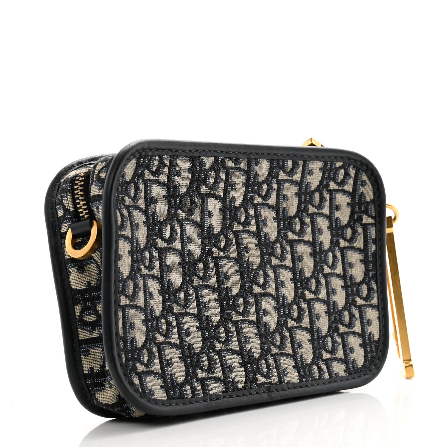 Christian Dior Oblique Diorquake Clutch Blue 3 of 15