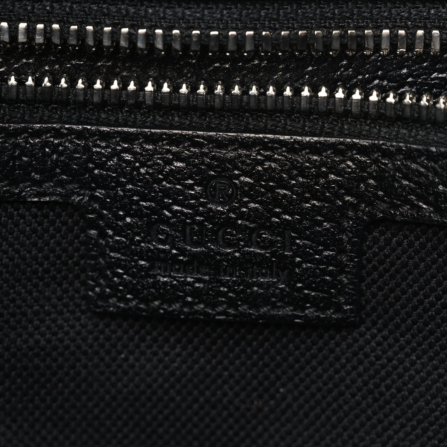 Gucci Monogram Jumbo GG Textured Dollar Calfskin Tote Bag Black 6 of 15