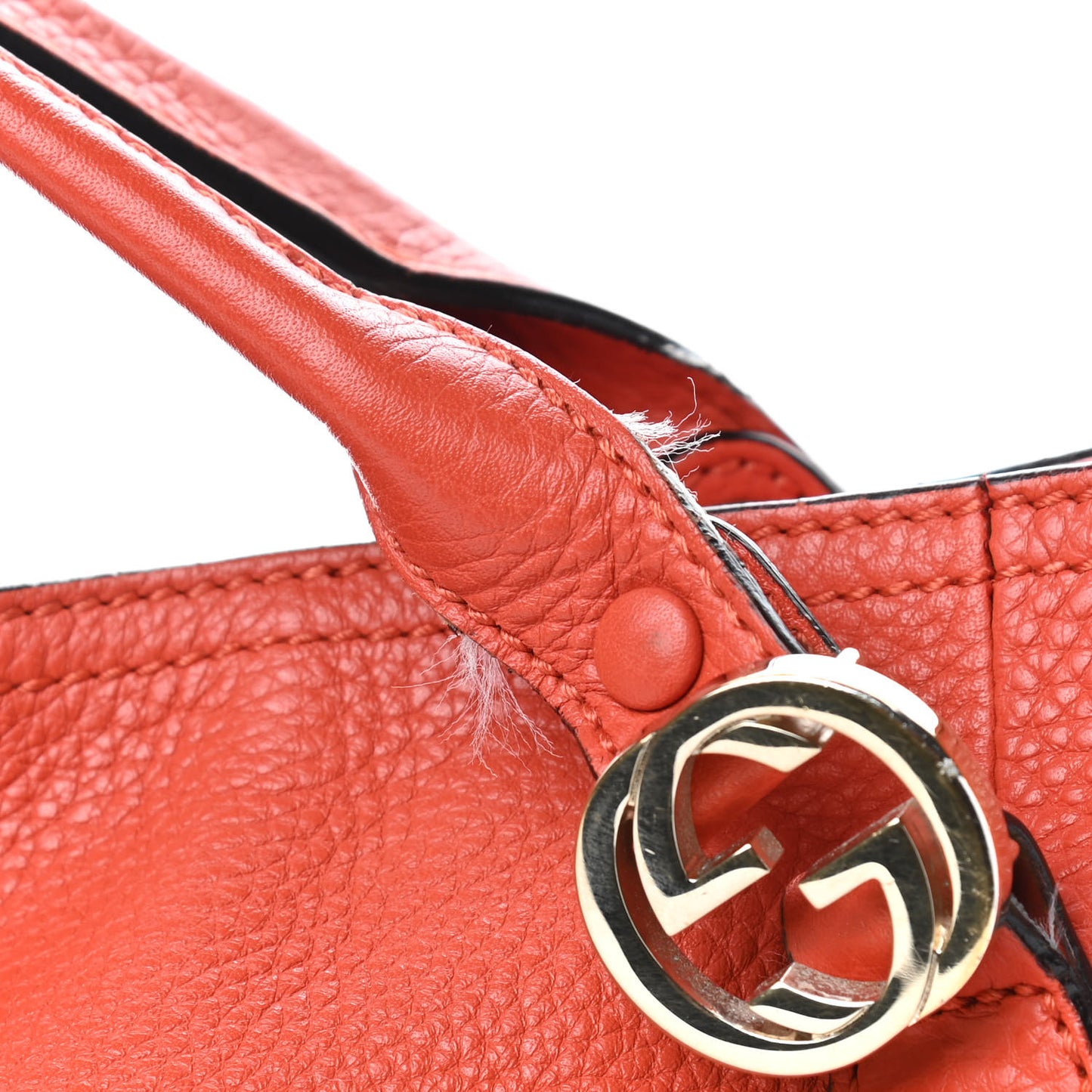 Cellarius Calfskin Medium Miss GG Top Handle Bag New Dark Orange