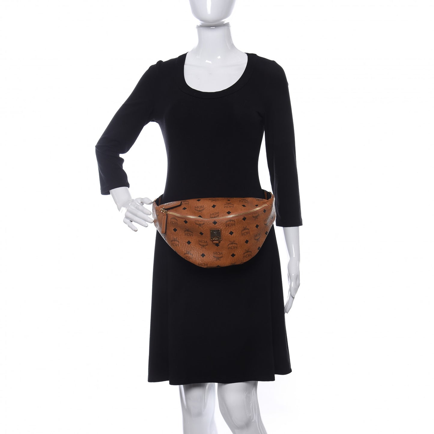 Visetos Medium Fusten Belt Bag Cognac
