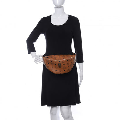MCM Visetos Medium Fusten Belt Bag Cognac 2 of 10