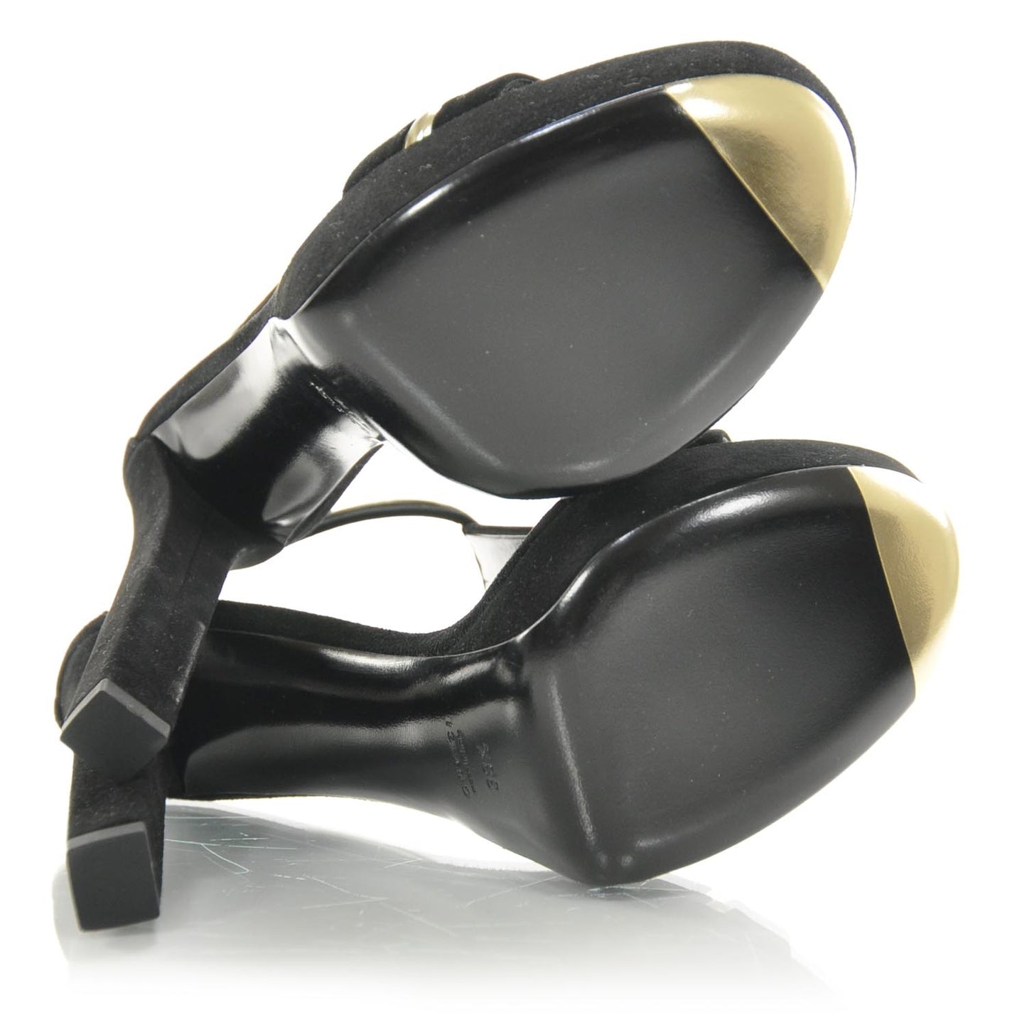 Suede Platform Heels 38.5 Black