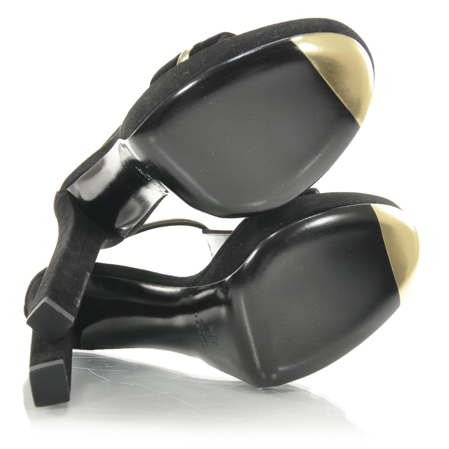 Gucci Suede Platform Heels 38.5 Black 8 of 8