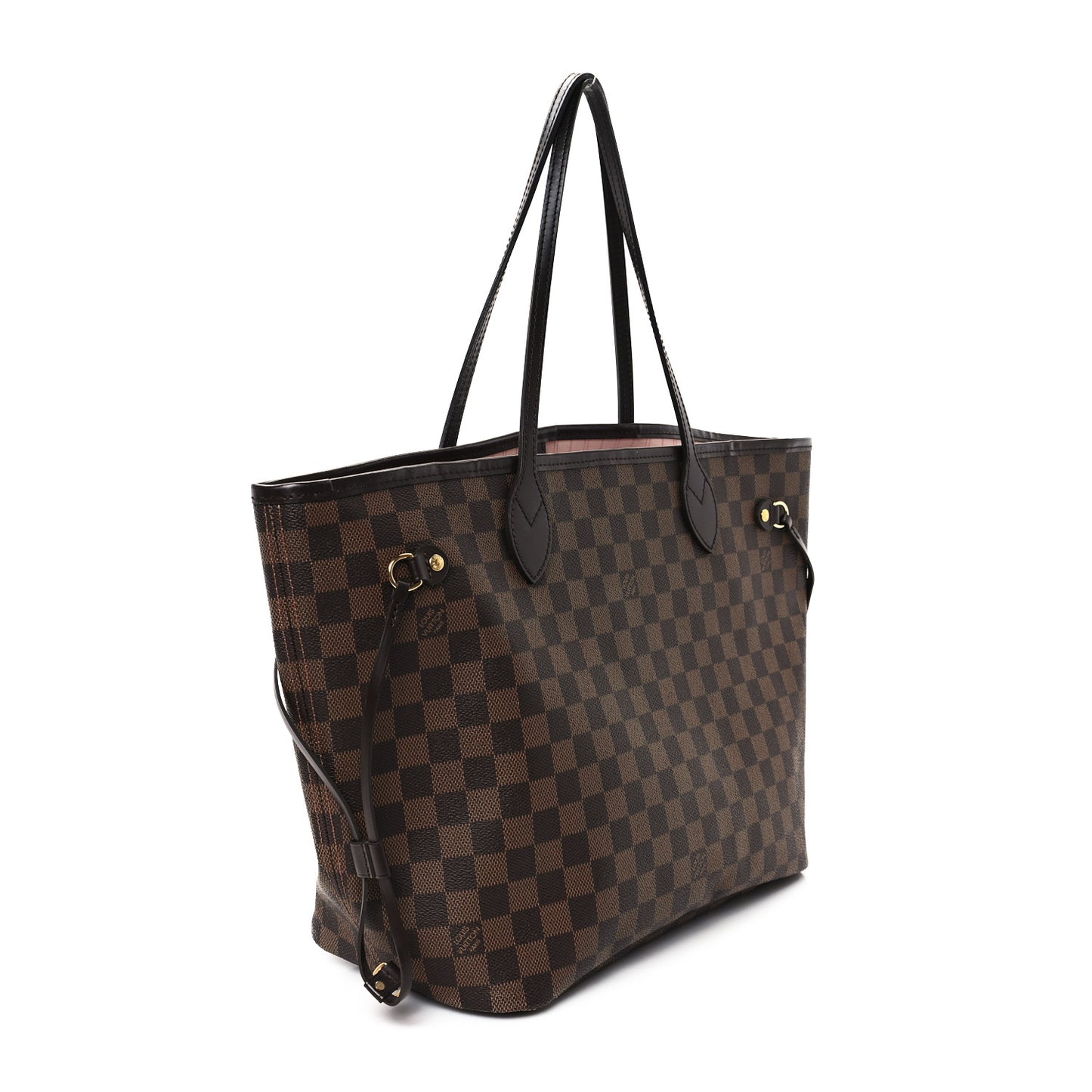Damier Ebene Neo Neverfull MM Rose Ballerine
