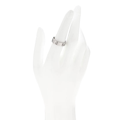 Cartier 18K White Gold 5.5mm LOVE Ring 55 7.25 2 of 6