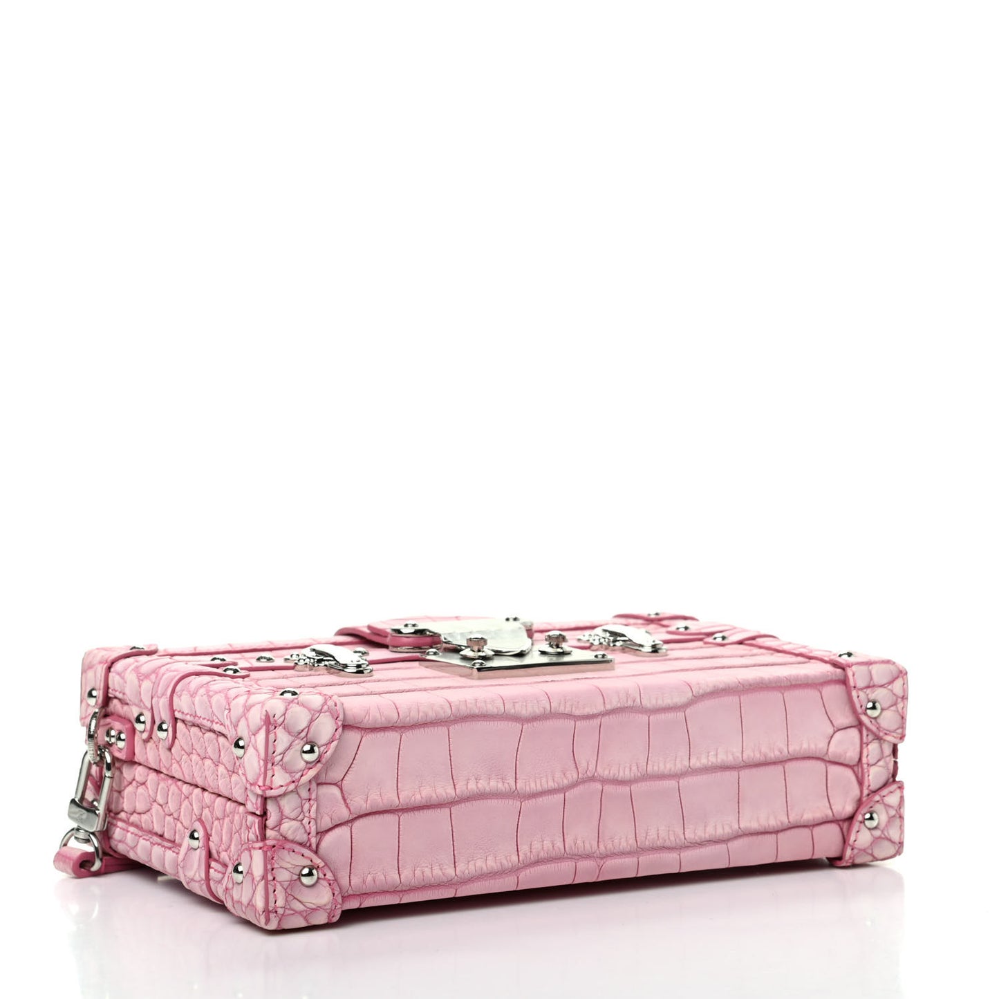 Alligator Petite Malle Pink
