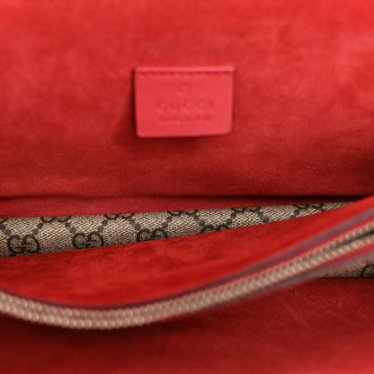 Gucci GG Supreme Monogram Small Dionysus Shoulder Bag Red 5 of 12
