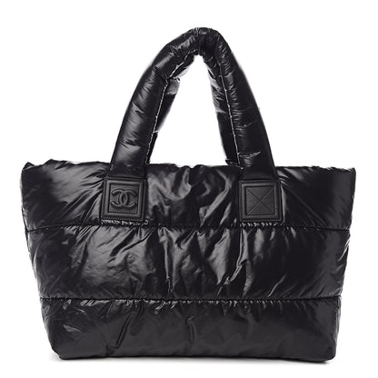 Chanel Nylon Quilted Medium Coco Cocoon Reversible Tote Black 1 of 11