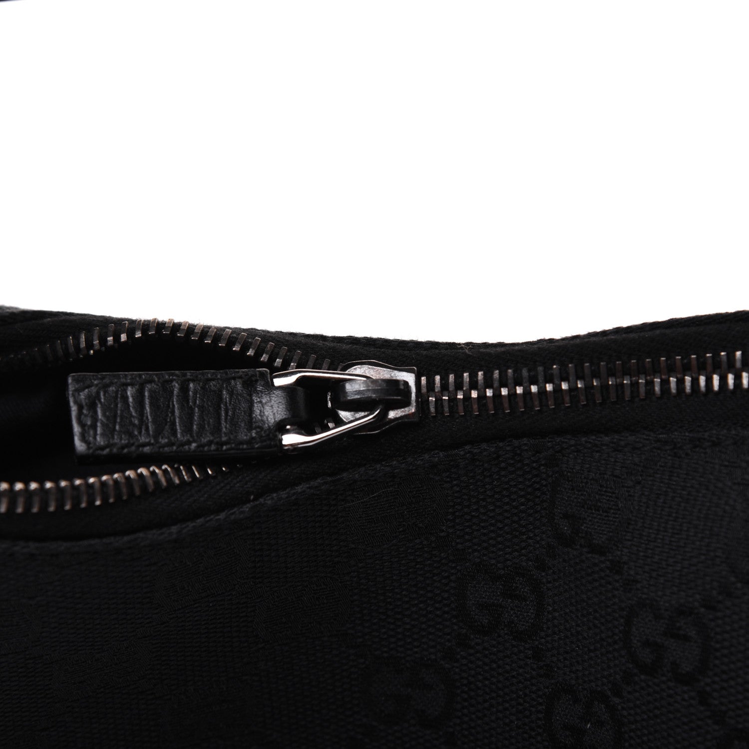 Gucci Monogram Medium Horsebit Chain Hobo Black 11 of 13