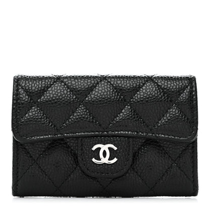 Chanel Caviar Quilted Flap Card Holder Black 1 of 9