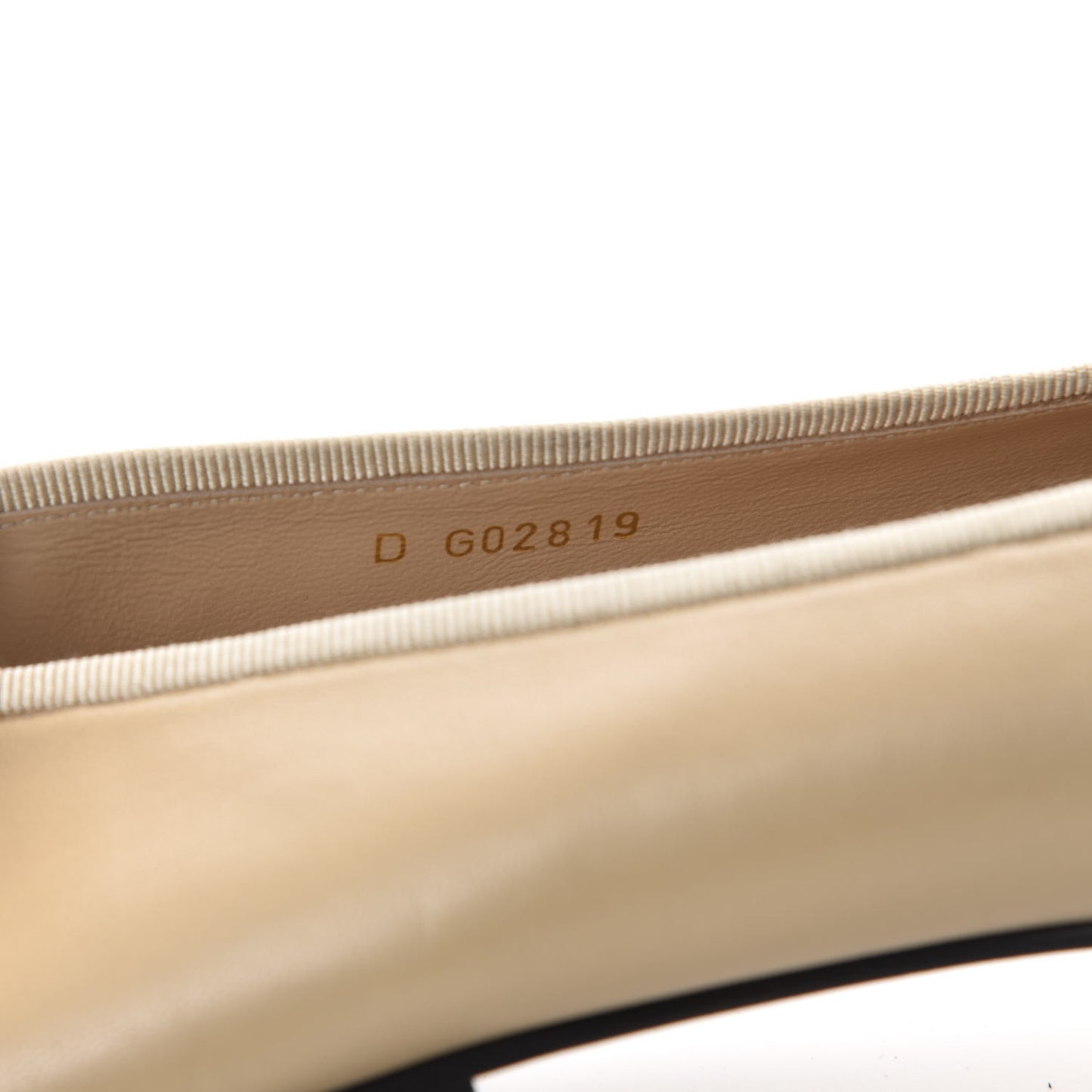 Lambskin Cap Toe CC Ballerina Flats 41 Beige Black