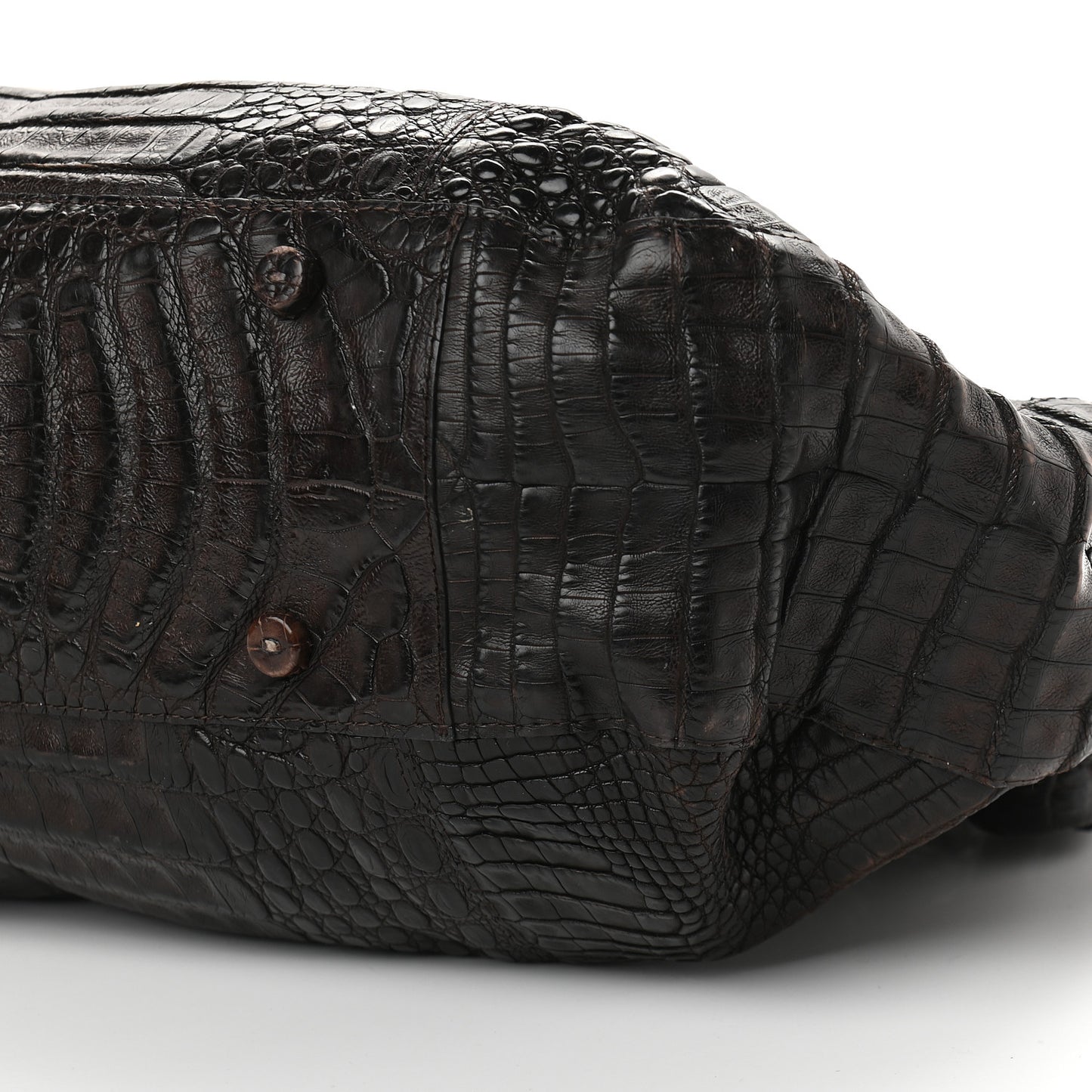 Crocodile Large Tote Chocolate