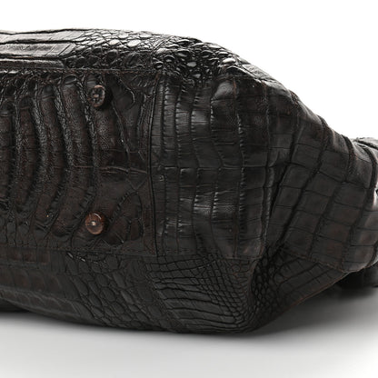 Nancy Gonzalez Crocodile Large Tote Chocolate 8 of 8