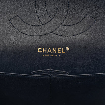 Chanel Lambskin Quilted Jumbo Double Flap Navy 6 of 12
