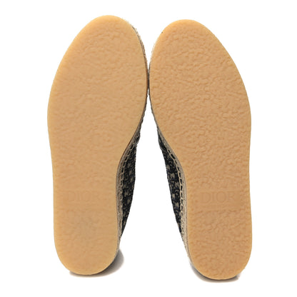 Christian Dior Oblique Mens Paradise Espadrilles 38 Beige Blue 5 of 9