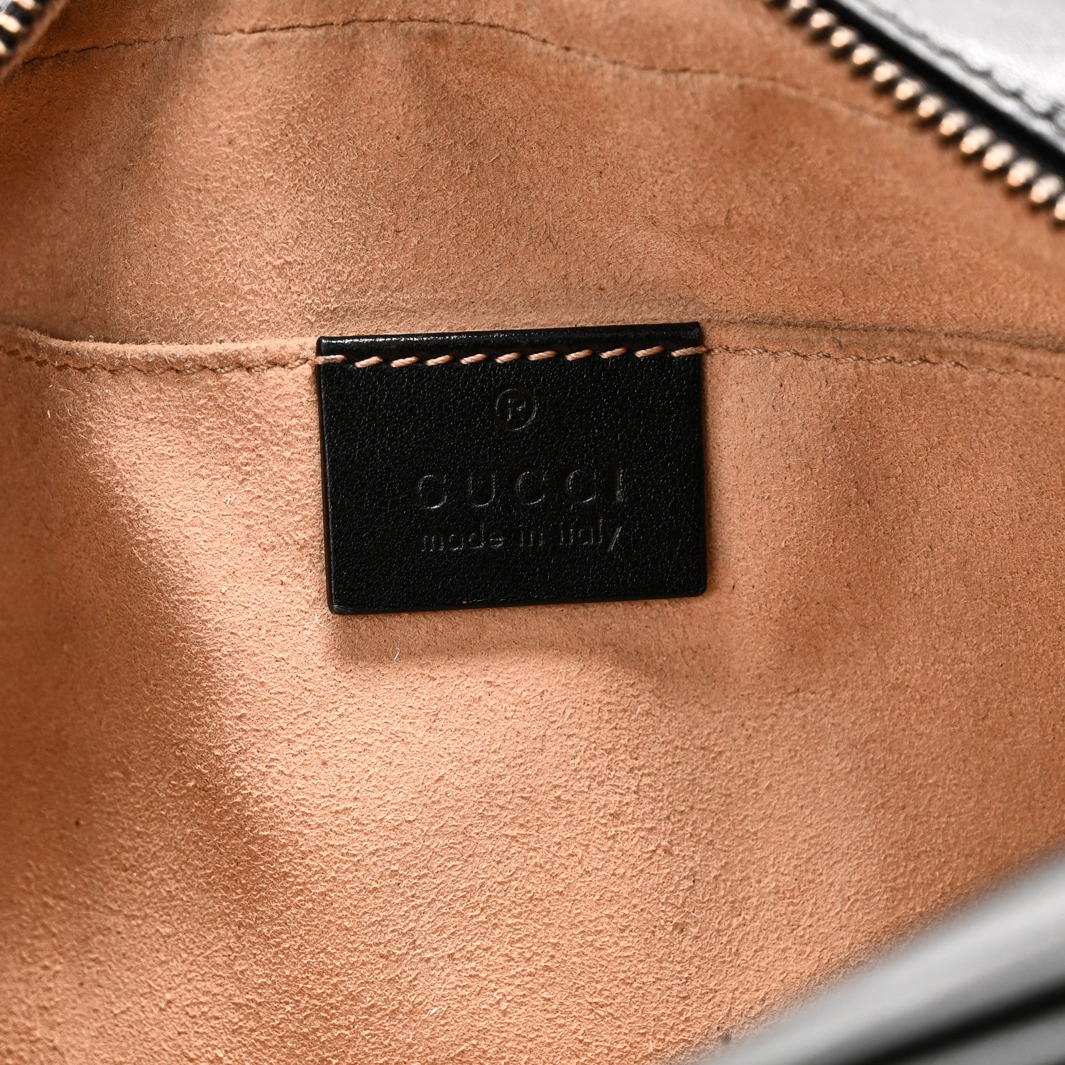 Gucci Calfskin Matelasse Small GG Marmont Chain Shoulder Bag Black 6 of 11