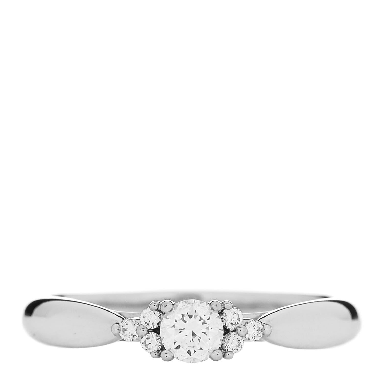 Tiffany Platinum Diamond .16ct Harmony Engagement Ring 53 6.25 1 of 4