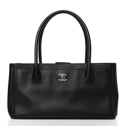 Chanel Calfskin Small Cerf Executive Shopper Tote Black 3 of 10
