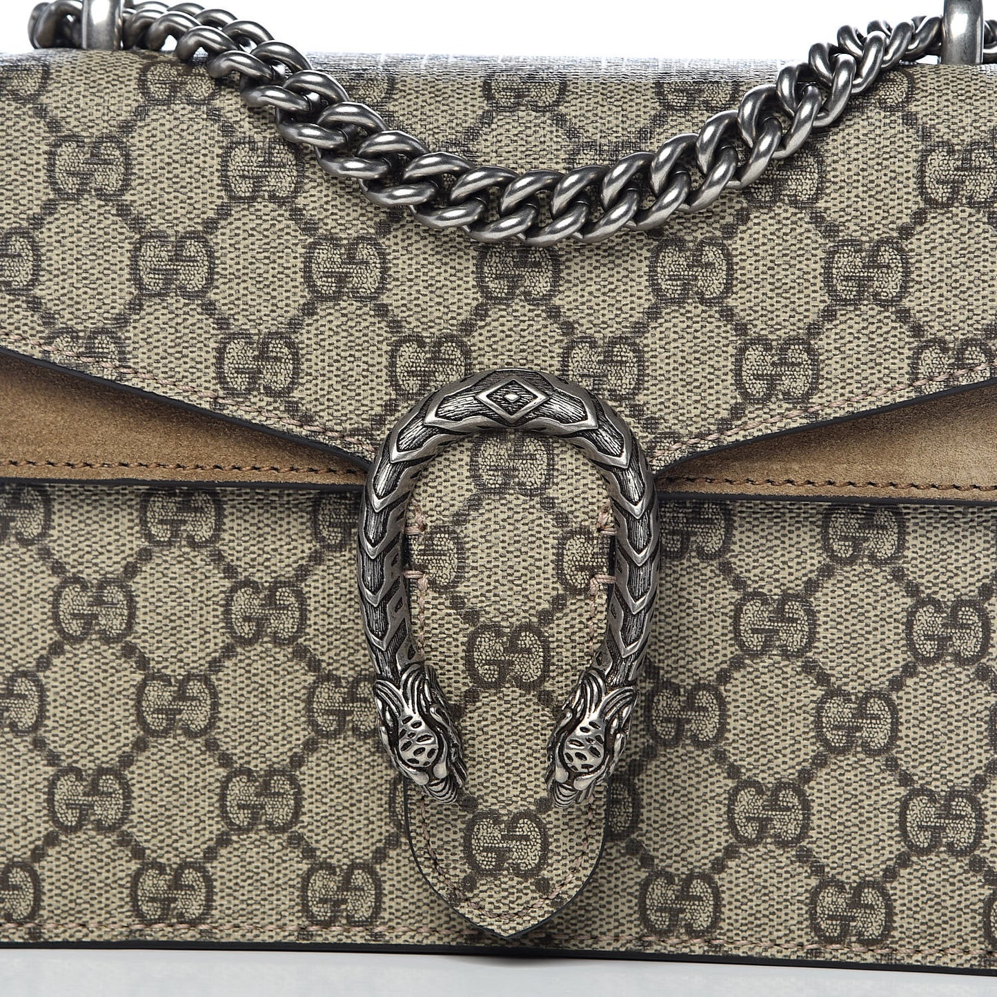 GG Supreme Monogram Mini Dionysus Shoulder Bag Taupe