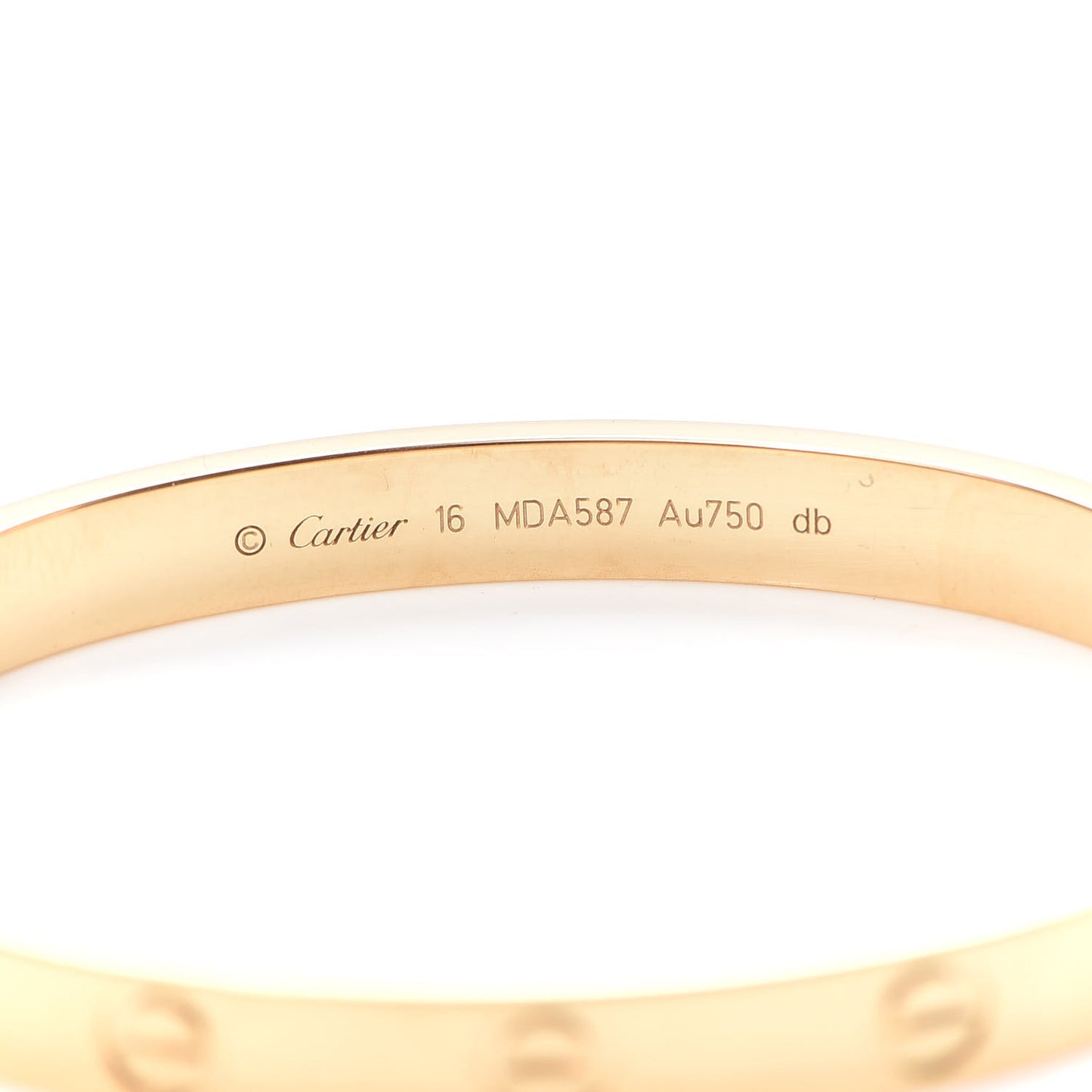 18K Yellow Gold LOVE Bracelet 16