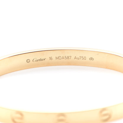Cartier 18K Yellow Gold LOVE Bracelet 16 5 of 6