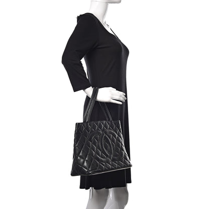 Chanel Caviar Quilted Medallion Tote Black 2 of 11