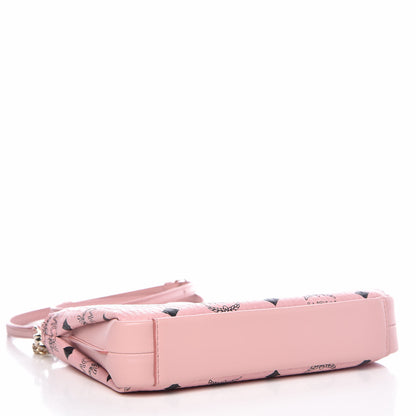 MCM Visetos Medium Millie Zip Crossbody Bag Soft Pink 3 of 8